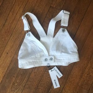 White Denim Bralette Revolve